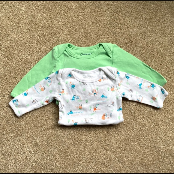 Pact Organic Cotton Long Sleeve Bodysuits - Picture 2 of 3